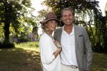 Haarzuilens 21 juni 2017
Haringparty bij kasteel de Haar. Pieter v d Hoogenband met zijn vrouw Marie Jose