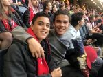 Schiphol Stockholm 24 mei 2017
Ajax Manchester United, finale europa leaque. Quincy en Ruben Kluivert