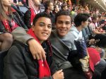 Schiphol Stockholm 24 mei 2017
Ajax Manchester United, finale europa leaque. Quincy en Ruben Kluivert