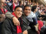Schiphol Stockholm 24 mei 2017
Ajax Manchester United, finale europa leaque. Quincy en Ruben Kluivert