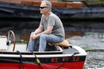 Amsterdam 29 mei 2017 
Rijk de Gooijer jr in de sloep / boot van zijn vader Rijk de Gooijer sr