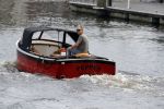 Amsterdam 29 mei 2017 
Rijk de Gooijer jr in de sloep / boot van zijn vader Rijk de Gooijer sr