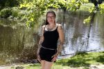Amsterdam 15 juni 2017 
Sanne Kraaijkamp in het vondelpark.