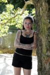 Amsterdam 15 juni 2017 
Sanne Kraaijkamp in het vondelpark.