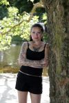 Amsterdam 15 juni 2017 
Sanne Kraaijkamp in het vondelpark.