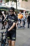 Alkmaar 17 mei 2017
Olcay Gulsen Leontie v Moorsel en Simon Keizer fiets voor de kankerbestrijding