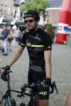 Alkmaar 17 mei 2017
Olcay Gulsen Leontie v Moorsel en Simon Keizer fiets voor de kankerbestrijding
