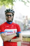 Alkmaar 17 mei 2017
Olcay Gulsen Leontie v Moorsel en Simon Keizer fiets voor de kankerbestrijding