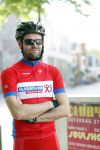 Alkmaar 17 mei 2017
Olcay Gulsen Leontie v Moorsel en Simon Keizer fiets voor de kankerbestrijding