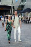 Amsterdam 21 juni 2017 
Sonja Silva met haar zoon en partner Pyke Pos.