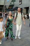 Amsterdam 21 juni 2017 
Sonja Silva met haar zoon en partner Pyke Pos.