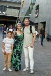 Amsterdam 21 juni 2017 
Sonja Silva met haar zoon en partner Pyke Pos.