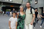 Amsterdam 21 juni 2017 
Sonja Silva met haar zoon en partner Pyke Pos.