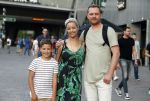 Amsterdam 21 juni 2017 
Sonja Silva met haar zoon en partner Pyke Pos.