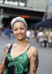 Amsterdam 21 juni 2017 
Sonja Silva met haar zoon en partner Pyke Pos.