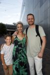 Amsterdam 21 juni 2017 
Sonja Silva met haar zoon en partner Pyke Pos.