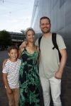 Amsterdam 21 juni 2017 
Sonja Silva met haar zoon en partner Pyke Pos.