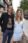 Amsterdam 8 juni 2017 
Talkies terras awards in het W hotel. Stephanie Tency met haar compagnon