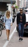 Amsterdam 8 juni 2017 
Talkies terras awards in het W hotel. Stephanie Tency met haar compagnon