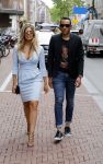 Amsterdam 8 juni 2017 
Talkies terras awards in het W hotel. Stephanie Tency met haar compagnon