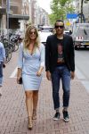 Amsterdam 8 juni 2017 
Talkies terras awards in het W hotel. Stephanie Tency met haar compagnon