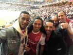 Schiphol Stockholm 24 mei 2017
Ajax Manchester United, finale europa leaque. Sunnery james en Ryan Marciano