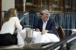 Amsterdam 29 mei 2017 
Victor Muller met een kennis op terras bij George