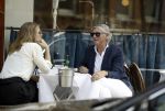 Amsterdam 29 mei 2017 
Victor Muller met een kennis op terras bij George