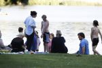 Amsterdam Amsterdamse Bos 17 juni 2017
Vincent Croiset met zijn zoons , zijn vriendin Tina de Bruin en hun baby Teddy , Annemarie Jung en Eva v d Gught met man en dochter