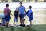 Amsterdam Amsterdamse Bos 17 juni 2017
Vincent Croiset met zijn zoons , zijn vriendin Tina de Bruin en hun baby Teddy , Annemarie Jung en Eva v d Gught met man en dochter