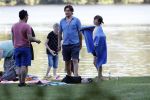 Amsterdam Amsterdamse Bos 17 juni 2017
Vincent Croiset met zijn zoons , zijn vriendin Tina de Bruin en hun baby Teddy , Annemarie Jung en Eva v d Gught met man en dochter