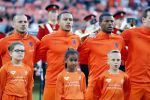 Rotterdam 9 juni 2017
Nederland - Luxemburg in de kuip . De wedstrijd dat Wesley Sneijder record international wordt en waar Ruud Gullit en Dick Advocaat voor het eerst bondscoach en assistent zijn. Yolanthe Sneijder Cabau zit op de tribune met zoons Jessey en Xess Xava