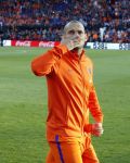 Rotterdam 9 juni 2017
Nederland - Luxemburg in de kuip . De wedstrijd dat Wesley Sneijder record international wordt en waar Ruud Gullit en Dick Advocaat voor het eerst bondscoach en assistent zijn. Yolanthe Sneijder Cabau zit op de tribune met zoons Jessey en Xess Xava