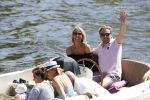 Amsterdam 26 mei 2017 
Wesly Bronkhorst met zijn nieuwe vriendin Marieke v Rootselaar en familie aan het varen met zijn sloep