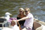 Amsterdam 26 mei 2017 
Wesly Bronkhorst met zijn nieuwe vriendin Marieke v Rootselaar en familie aan het varen met zijn sloep