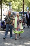 Amsterdam 3 juni 2017 
Xaviera Hollander met haar man Philip de Haan in Amsterdam