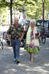 Amsterdam 3 juni 2017 
Xaviera Hollander met haar man Philip de Haan in Amsterdam