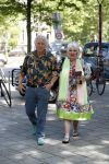 Amsterdam 3 juni 2017 
Xaviera Hollander met haar man Philip de Haan in Amsterdam