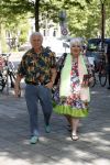 Amsterdam 3 juni 2017 
Xaviera Hollander met haar man Philip de Haan in Amsterdam