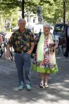 Amsterdam 3 juni 2017 
Xaviera Hollander met haar man Philip de Haan in Amsterdam
