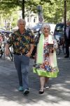Amsterdam 3 juni 2017 
Xaviera Hollander met haar man Philip de Haan in Amsterdam