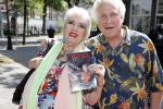 Amsterdam 3 juni 2017 
Xaviera Hollander met haar man Philip de Haan in Amsterdam