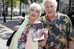 Amsterdam 3 juni 2017 
Xaviera Hollander met haar man Philip de Haan in Amsterdam