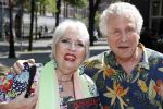 Amsterdam 3 juni 2017 
Xaviera Hollander met haar man Philip de Haan in Amsterdam