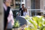 Amsterdam 21 mei 2018
Candy Dulfer met haar nieuwe vriend Rafael Nagelkerke. Candy heeft nieuw huis gekocht en Rafael heeft de sleutel.