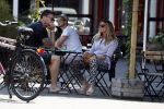 Amsterdam 21 mei 2018
Candy Dulfer met haar nieuwe vriend Rafael Nagelkerke. Candy heeft nieuw huis gekocht en Rafael heeft de sleutel.