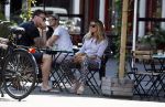 Amsterdam 21 mei 2018
Candy Dulfer met haar nieuwe vriend Rafael Nagelkerke. Candy heeft nieuw huis gekocht en Rafael heeft de sleutel.