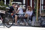 Amsterdam 21 mei 2018
Candy Dulfer met haar nieuwe vriend Rafael Nagelkerke. Candy heeft nieuw huis gekocht en Rafael heeft de sleutel.