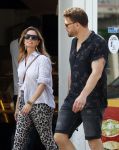 Amsterdam 21 mei 2018
Candy Dulfer met haar nieuwe vriend Rafael Nagelkerke. Candy heeft nieuw huis gekocht en Rafael heeft de sleutel.