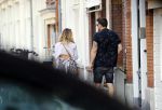 Amsterdam 21 mei 2018
Candy Dulfer met haar nieuwe vriend Rafael Nagelkerke. Candy heeft nieuw huis gekocht en Rafael heeft de sleutel.